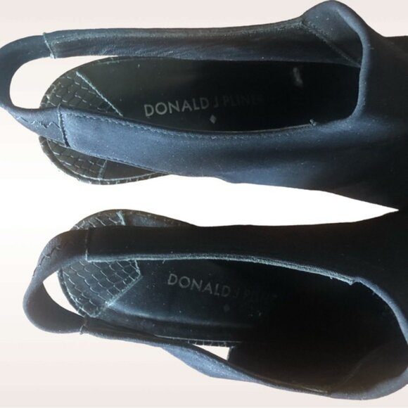 👛 (ANY 2/$50) Spanish DONALD J PLINER 4” Ombré Heel, Fabric/Leather Sling Back - Picture 8 of 10